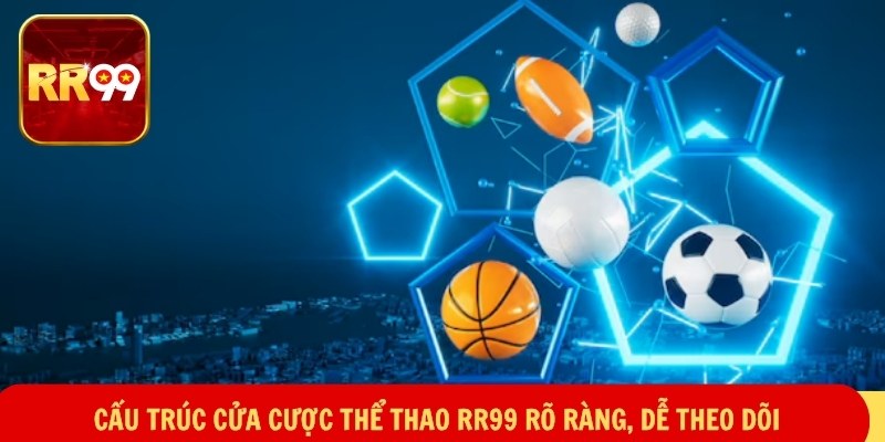 Cấu trúc cửa cược thể thao RR99 rõ ràng, dễ theo dõi